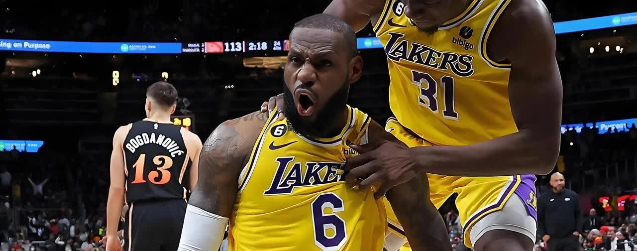 湖人大胜太阳，浓眉暴扣赢球